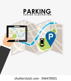 parking service design, vector illustration eps10 graphic 