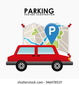 parking service design, vector illustration eps10 graphic 