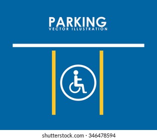 parking service design, vector illustration eps10 graphic 