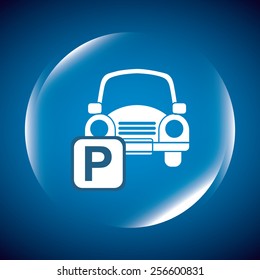 parking sign design, vector illustration eps10 graphic 