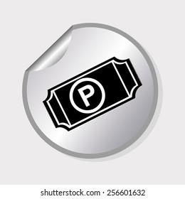 parking sign design, vector illustration eps10 graphic 
