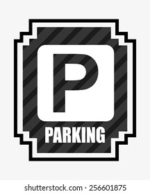 parking sign design, vector illustration eps10 graphic 