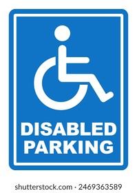 parking sign for disability printable sign handicapped disabled parking sign symbol template design illustration 