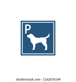 Parking sign for dogs