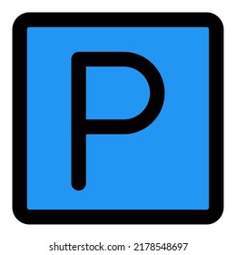 Parking sign for the hotel car park