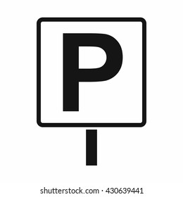 Parking sign icon