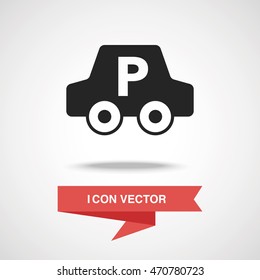 parking sign icon