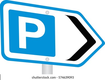 Parking sign icon