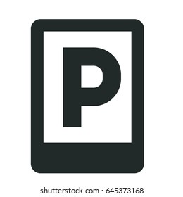 parking sign icon