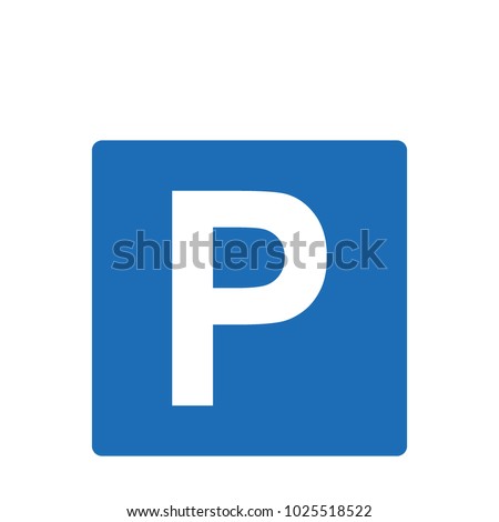Parking sign icon