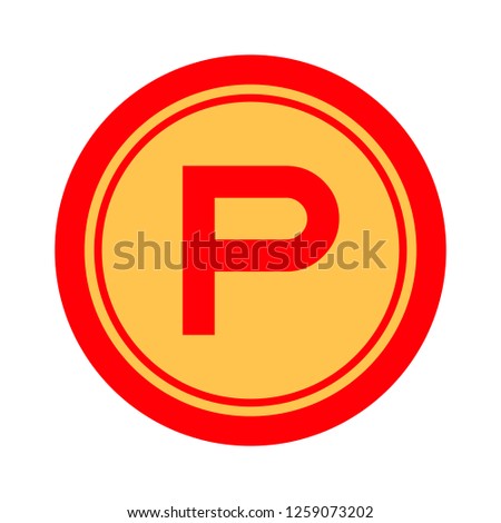 parking sign icon