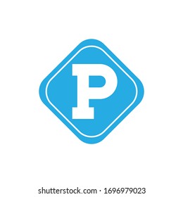 Parking sign icon design. vector illustration