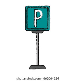 parking sign icon image 