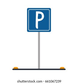parking sign icon image 