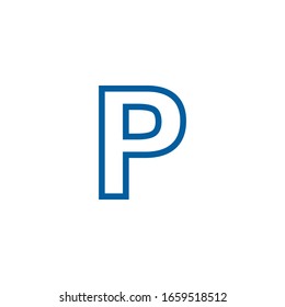 Icono de símbolo de estacionamiento ilustración vectorial plantilla para muchos fines. Aislado sobre fondo blanco.