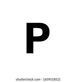 Icono de símbolo de estacionamiento ilustración vectorial plantilla para muchos fines. Aislado sobre fondo blanco.