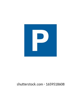 Parking Sign icon vector illustration logo template for many purpose. Isolated on white background.