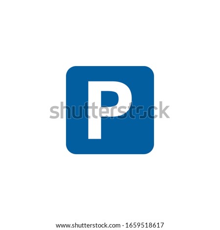 Parking Sign icon vector illustration logo template for many purpose. Isolated on white background.