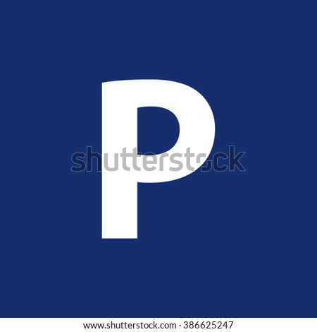 Parking Sign Icon Vector Illustration