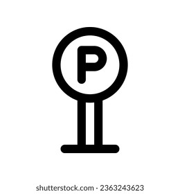 Parkzeichen-Symbol. Vektorsymbol für Ihre Website, Ihr Handy, Ihre Präsentation und Ihr Logo-Design.