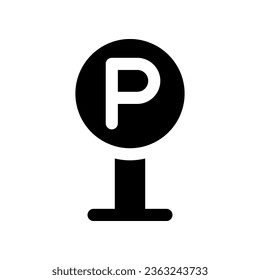 parking sign icon. vector icon for your website, mobile, presentation, and logo design.