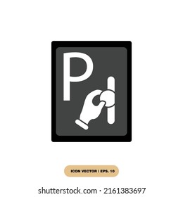 parking sign icons  symbol vector elements for infographic web