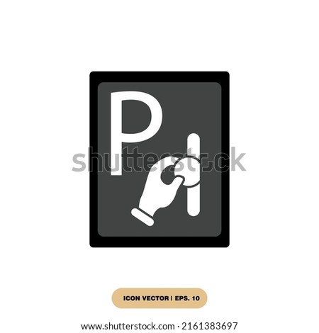 parking sign icons  symbol vector elements for infographic web