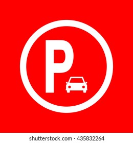Parking sign illustration