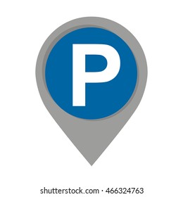 parking sign isolated icon vector illustration design
