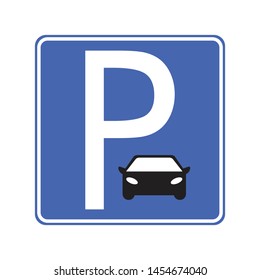 Parking sign isolated vector image