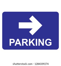 parking sign right direction