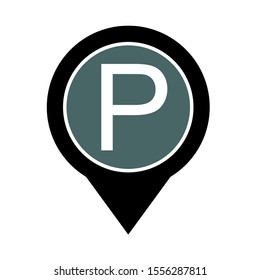 Parking sign, Parking symbol vector, Parking location
