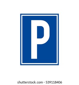 Parking Sign Template Illustration Design. Vector EPS 10.