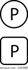 PARKING SIGN TRANSPORT ICON PICTURE