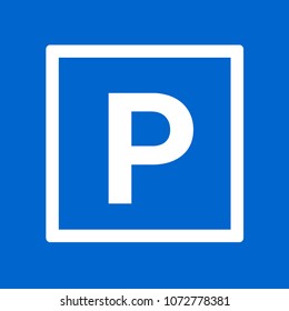 Parking sign vector