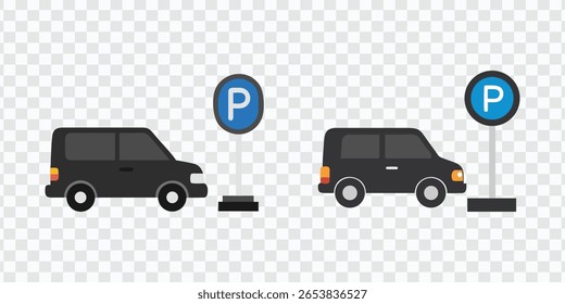 "Vetor de sinal de estacionamento | Car Parking Zone Ícone Transparente PNG"