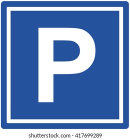 Parking sign . Vector illustration 