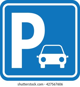 Parking Sign Stock Vector (Royalty Free) 436540168