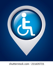 parking signal over  background vector illustration