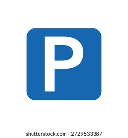 Ilustración vectorial de icono de Sing de estacionamiento
