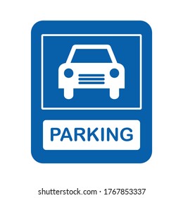 parking space, car parking or parking zone, traffic sign vector