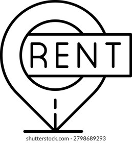 Parking Space Rental Illustration vector Icon Design