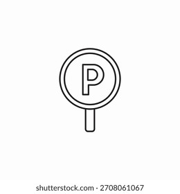 Parkplatzsymbol, Vektor