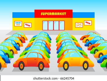 Parking at the supermarket