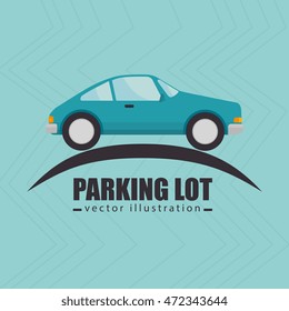 parking lot symbol notice vector illustration design