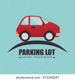 parking lot symbol notice vector illustration design