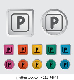 Parking symbol. Vector illustration.