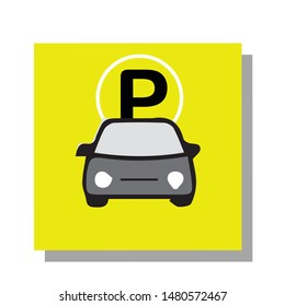 Parking thin line icon. Road sign. Modern vector illustration.