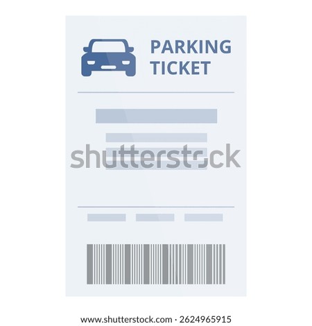 Parking ticket is being issued for a parking violation