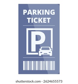 Parking ticket is displayed, indicating a penalty for unauthorized parking